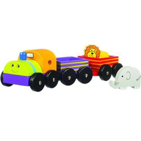 Orange Tree Toys, First animal train, wooden toy - Picture 1 of 3